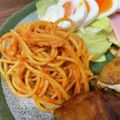 ♡ゆずぽんず♡'s cooksnap of when they made 即席！具なしで美味しい♪ナポリタン風♡.