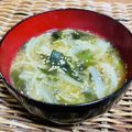 料理男子部🍻's cooksnap of when they made 玉ねぎとわかめのお味噌汁.