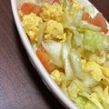 まりのすけ0628's cooksnap of when they made キャベツ＆トマト＆卵の彩りサラダ.