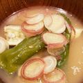 お塩と砂糖's cooksnap of when they made 焼き茄子の入った冷たいお味噌汁.
