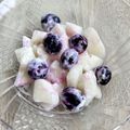 悠LOVE航's cooksnap of when they made 梨とブルーベリーのサラダ.