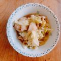 kao1417's cooksnap of when they made 回鍋肉風♬｡.キャベツと鶏もも炒め.