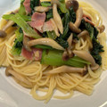 rahane's cooksnap of when they made 麺つゆで簡単！小松菜としめじの和風パスタ.
