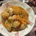 yopier's cooksnap of when they made 揚げずに簡単！さっぱり☆豚こまの南蛮漬け.