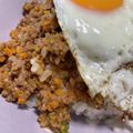ーイブリンー's cooksnap of when they made そぼろde簡単　ロコモコ丼♪　　.