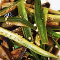 クックM96XDX☆'s cooksnap of when they made 冷やしても美味しいなすとおくらの煮びたし.