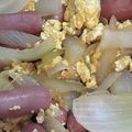 クックI1FJ57☆'s cooksnap of when they made ランチにも！丸ごとウインナーのたまご丼.