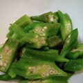 akely's cooksnap of when they made 簡単一品☆茹でオクラのゆずこしょう和え.