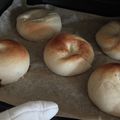 tamaama's cooksnap of when they made もちもち！つや！米粉ベーグル.