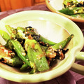 ダッフィーニーうに's cooksnap of when they made おくらと海苔の梅わさび和え.