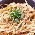 MOｰON's cooksnap of when they made 【農家のレシピ】もやしの豚味噌どん.
