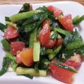 ポニーリボン's cooksnap of when they made ニラとトマトのナムル☆.