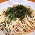 迦陵♪'s cooksnap of when they made 簡単☆梅しそおじゃこの冷製スパゲティ.