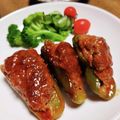 和☆2049's cooksnap of when they made タレだけでも美味しい＊ピーマンの肉詰め.