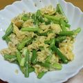 55才のおじさん's cooksnap of when they made ニンニクの芽と卵の炒め物✾.
