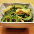 かなりんココりん's cooksnap of when they made ゴーヤと油揚げのガーリック味噌炒め.