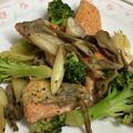クックNY02NX☆'s cooksnap of when they made 作り置きにも！鮭と舞茸の醤油マヨ炒め.