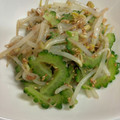 geranium♪'s cooksnap of when they made もやしとゴーヤのおひたし.