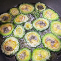 わかポン☆'s cooksnap of when they made 種もわたもそのまま！ゴーヤの唐揚げ！！.
