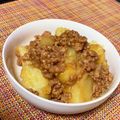 Ten★☆'s cooksnap of when they made レンジ時短で簡単！じゃがいものそぼろ煮.