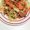 あららぎもみじ's cooksnap of when they made キャベツとウインナーのガリバタ炒め.