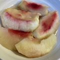 yu🐓's cooksnap of when they made 硬い桃で作る桃缶風.