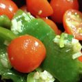 tsmitaka's cooksnap of when they made ピーマンとトマトのビタミンサラダ.