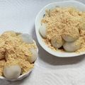 MIKATCH4's cooksnap of when they made 黒ごまくるみ餡の白玉団子（そば粉入り）.