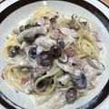 lala5's cooksnap of when they made ベーコンとしめじのクリームパスタ　.