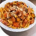 ミアンミアン's cooksnap of when they made ランチに！なすのトマトパスタ（本格風）.
