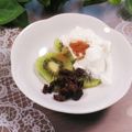 クックHG9V8Y☆'s cooksnap of when they made シナモン香る〜キウイとレーズンヨーグルト.