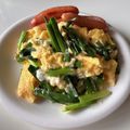 そらのぱぱ's cooksnap of when they made ひと手間で一味違う♪ふわふわとろりニラ玉.