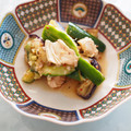 バカリャウ's cooksnap of when they made ささみとなすときゅうりの香味だれ和え.