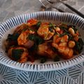 バカリャウ's cooksnap of when they made 鶏肉のモロヘイヤ煮込み.