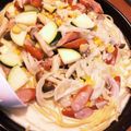 ととてひま74☆'s cooksnap of when they made ほうれん草とウインナーのスープパスタ.