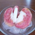 ペキのリリー's cooksnap of when they made まるごと桃とヨーグルトのシャーベット.
