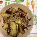 おはなすき's cooksnap of when they made さつまいもの鶏そぼろあん〜♪♪.