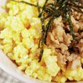Miina1120's cooksnap of when they made お弁当に★きれいな黄色のたまごそぼろ.