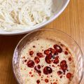 バンビーノ☆'s cooksnap of when they made 食べるラー油入り！クリーミー豆乳そうめん.