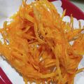 toumi's cooksnap of when they made カリカリッ！極細にんじんの天ぷら.