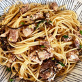huu_ka's cooksnap of when they made 和えるだけのさば缶パスタ✿塩昆布ゆず胡椒.