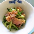 ＠ももこ's cooksnap of when they made 鶏もも肉ときゅうりの酢の物.