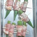 かなっぺ99's cooksnap of when they made バター醤油オクラベーコン.