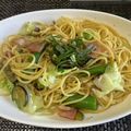 junoka☆'s cooksnap of when they made ★キャベツとウインナーの和風パスタ★.