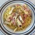 クックRTJKFW☆'s cooksnap of when they made 松茸の風味！永谷園お吸いもので和風パスタ.