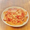 TomSh's cooksnap of when they made 牡蠣とマッシュルームのトマトソースパスタ.