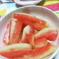 めい63's cooksnap of when they made スイカの皮のお漬物.