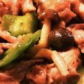 Ｍぱん's cooksnap of when they made 豚こま肉と椎茸・ピーマンの甘辛炒め☆弁当.