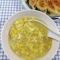 在宅勤務のおじさん's cooksnap of when they made コーンとふんわり卵のあったか中華スープ.