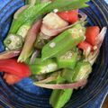 手抜きクック's cooksnap of when they made オクラトマトとみょうがのごまポン酢.
